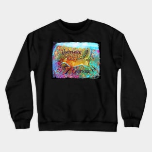 Rainbow Fox Vulture Culture Crewneck Sweatshirt